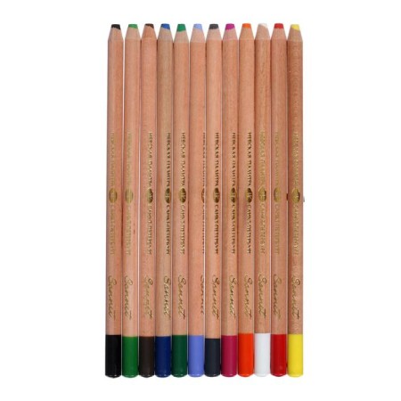Pastel dry in a pencil ZHK "Sonnet" set of 12 colors-1