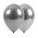 Latex ball 14 "Chrome", set 50 pcs., Silver color