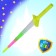 Sword of the light “Bright Warrior”, light effects, works from batteries, Mix color