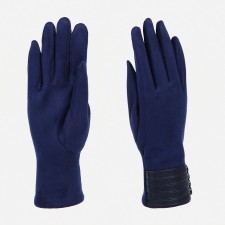 Gloves are female, dimensionless, without insulation, blue color