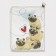 Wallet with a holographic effect "Pugs", 12.5x9x2 cm
