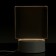 Light tablet for drawing in the dark, square, plastic