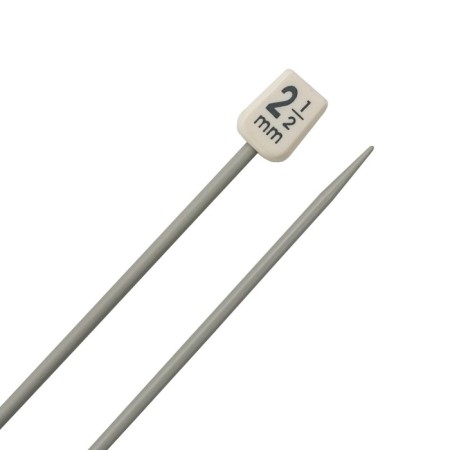 Knitting knitting needles, aluminum, 2.50 mm/35cm, 2 pcs-2