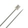 Knitting knitting needles, aluminum, 2.50 mm/35cm, 2 pcs
