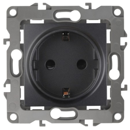 2p+E Schuko, 16A-250V, IP20, ERA12, Anthracite