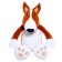 Soft toy "dog", chocolate color, 25 cm