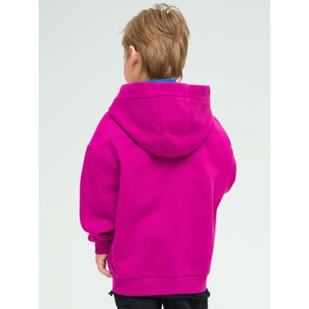 Sweatshirt for boys, height 98 cm, raspberry color-4