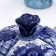 Gzhel Maslek "Rose", white-blue, ceramics, 11 × 18 cm,