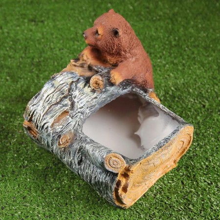Figure Kashpo "Birch with Mishka" N-22CM, D-14CM-1