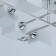 Tetro chandelier, 8x60W E14, silver color, chrome