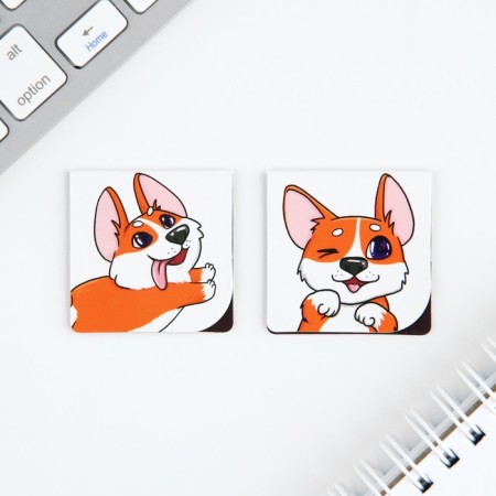 Set of Notepad A6, 32 sheets, stickers, magnetic bookmarks "For those who have paws"-2