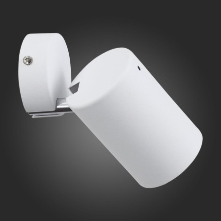 STAST ST LUCE. SL597.501.01. 1x3 W, GU10 LED, 3000K, 8x15.5 cm, white color, chrome-4
