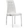 Stool on the metal frame DC2-092-2 Metal/eco-leather, chrome/white 42x61x98 cm