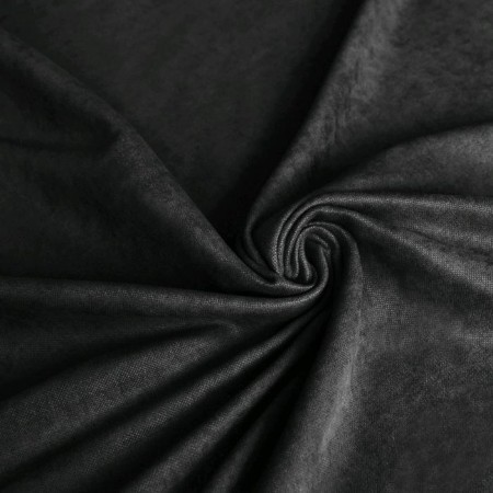 Set of curtains "Soft", size 240 x 270 cm - 2 pcs, grab - 2 pcs, black-1