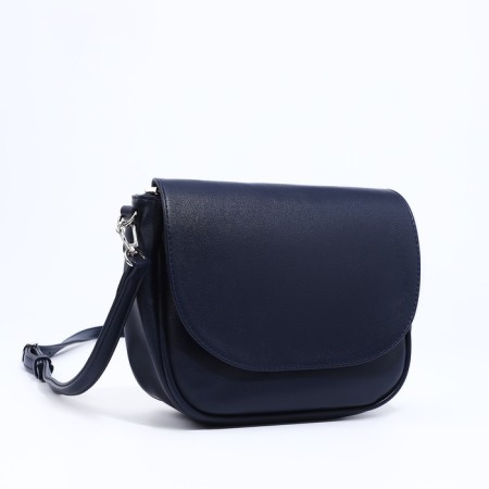 Richet bag on a magnet, outer pocket, long belt, blue color-2