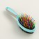 Bilateral brush - comb with wavy teeth, middle, 6 x 19 cm, mint