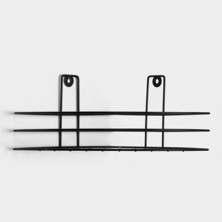 Corner shelf, 1 tier, 20 × 20 × 10.5 cm, black color-2
