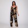 Female set (top/pants), black color, size 46