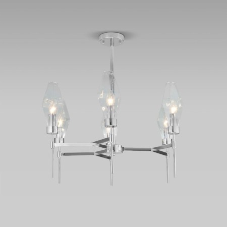 EUROSVET PRISM ceiling lamp 60143/6, E14, 6x60W, 700x700x680 mm, chromium color-3