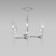 EUROSVET PRISM ceiling lamp 60143/6, E14, 6x60W, 700x700x680 mm, chromium color