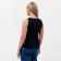 T-shirt female, dark blue color, size 44 (m)