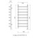Domoterm electric heated towel rail "Stefano", 400 x 800 mm, 8 crossbars, right, chrome