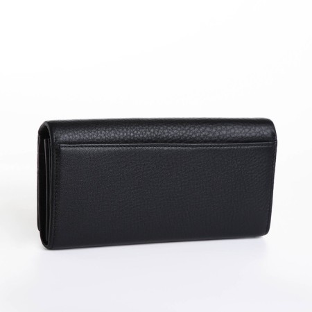 Women's wallet on a magnet, black color-1