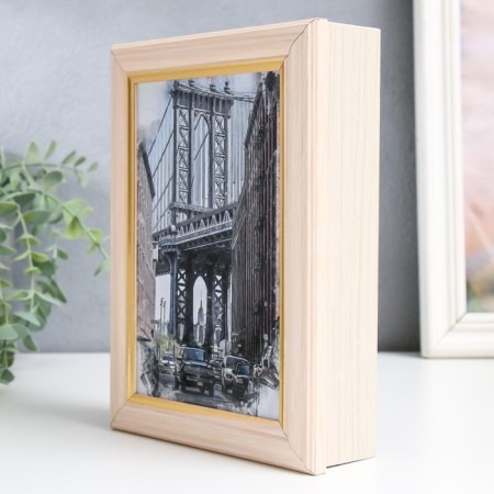 Key "New York 1" Milk oak 15x21 cm-2
