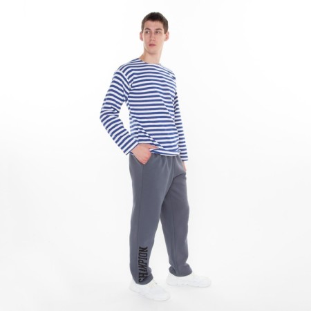 Male pants are laid, gray color, size 56