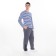 Male pants are laid, gray color, size 56