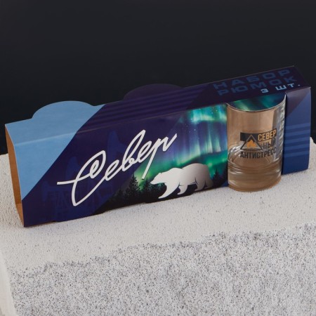 Set of glasses "North", 3 pcs.-5