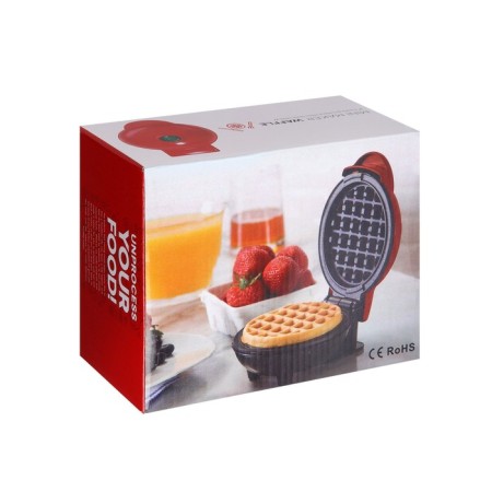 Electrovafelnik WV-01, 350 W, Viennese waffles, anti-stick coating, red-6