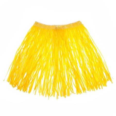 Hawaiian skirt, 40 cm, yellow color-1