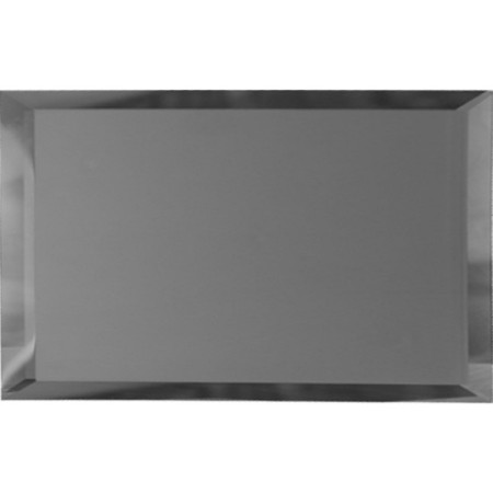Rectangular mirror graphite matte tiles with fake 10 mm, 480x120 mm-1