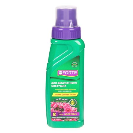 Fertilizer for decorative flowering plants Bona Forte, 2 in 1, bottle, 285 ml-2