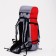 Tourist backpack, TAIF, 60 l, cord department, outer pocket, 2 side nets, gray/red color