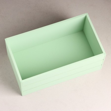 Wooden Kashpo 25x14x11 cm olive-2