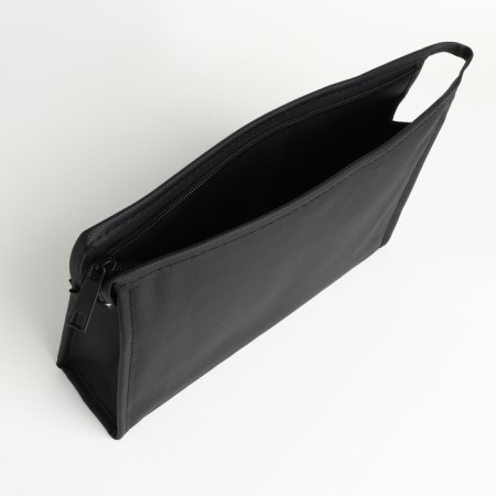 Cosmetic bag with lightning, black color-2