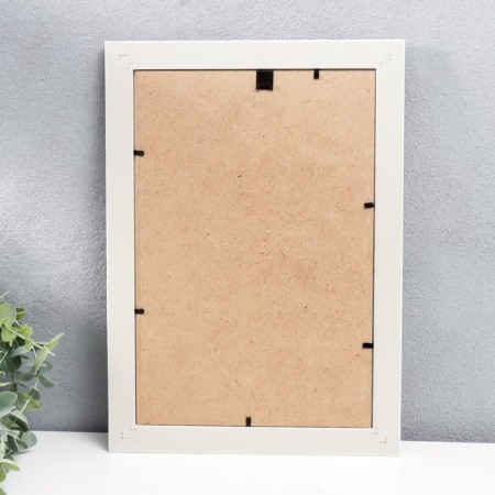 Photo frame plastic "Mira" 20x30 cm white (plastic screen)-1