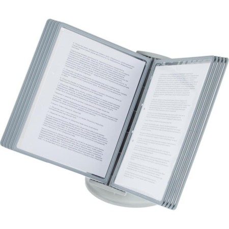 Demosystem of a desktop rotating on 10 panels A4 Calligrata, gray-1