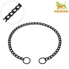 Collar - Metallic a single strain, 55 cm, wire thickness 2.5 mm, black