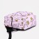 Youth backpack made of textiles, external pocket, pink color