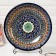 Largan Rishtan ceramics "Patterns", 33 cm, blue, deep