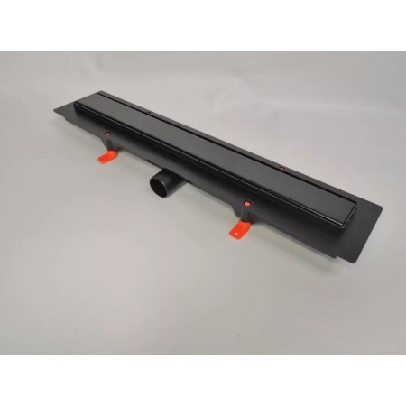 The Veconi Klasik Black V650KB, D = 40 mm, lateral release, 715x125 mm, linear, black-1
