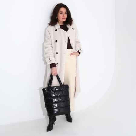 Luggage bag, external pocket, long belt, black color-7