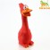 Loy toy for dogs from latex "I am duck, I smile!", 19 cm, red/yellow