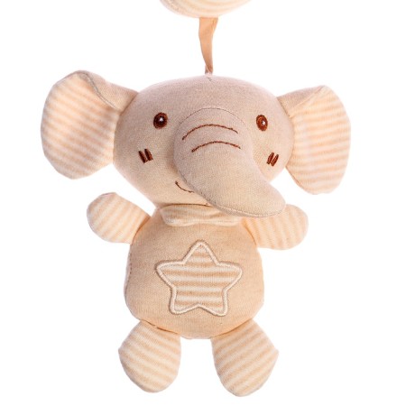 Gift set for newborns "Elephant", 3 soft rattles-5