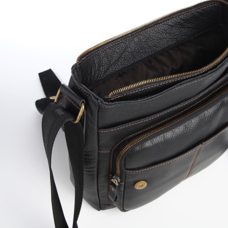 Male bag, xl zolo, black color-4