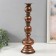 Summary Metal for 1 candle "Ermet" aged bronze 13.5x13.5x43.5 cm