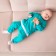 Kit (sweatshirt, trousers) children's minku emerald color, height 68-74 cm